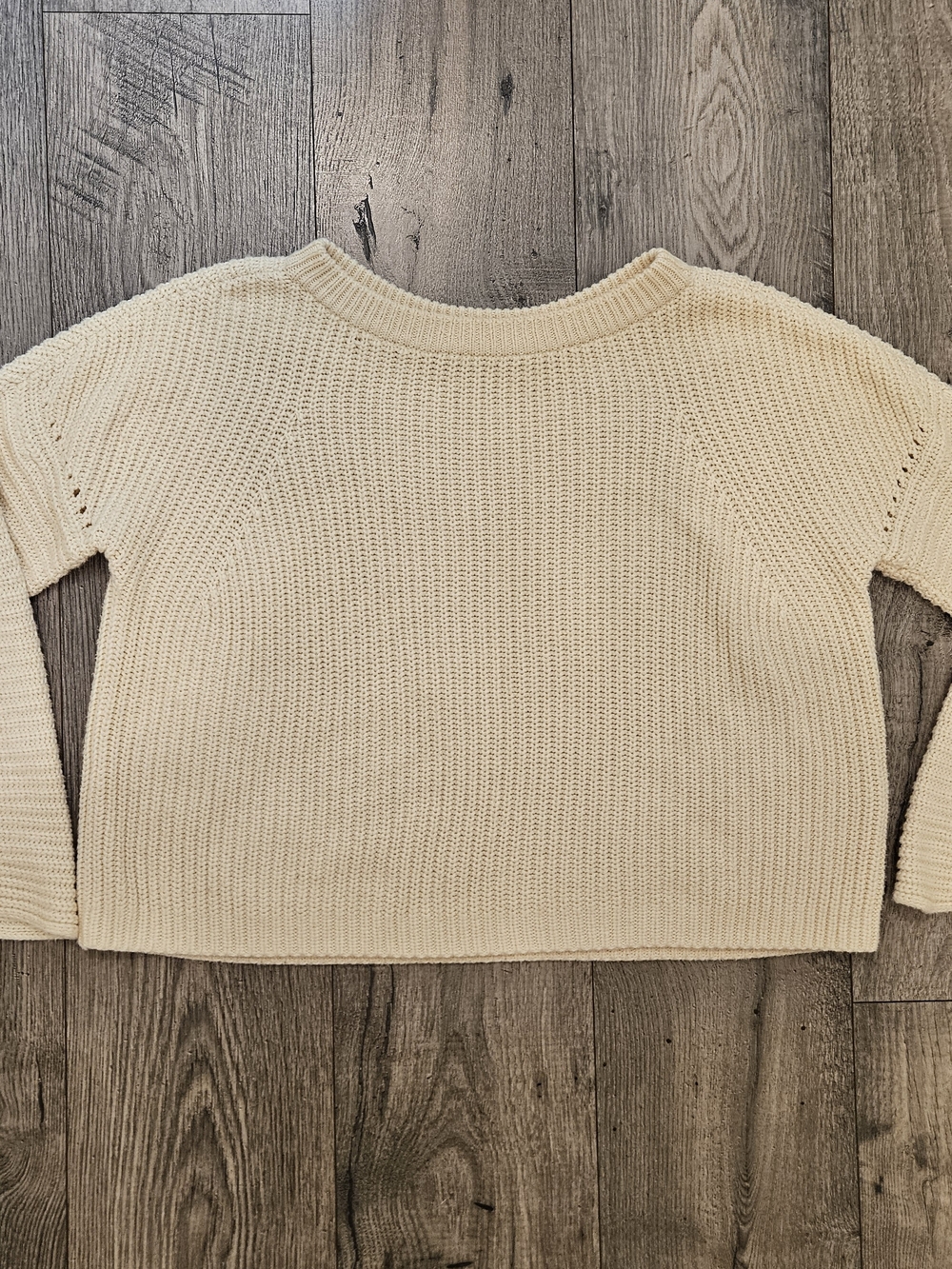 Polo by Ralph Lauren Cream  Crewneck Knit Chunky Sweater Sz. S